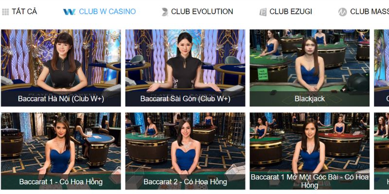 Sảnh W Club Casino 