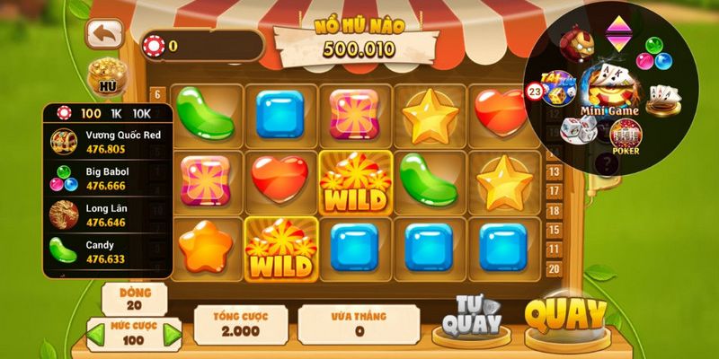 Nền tảng cung cấp +100 máy slots lớn nhỏ khác nhau